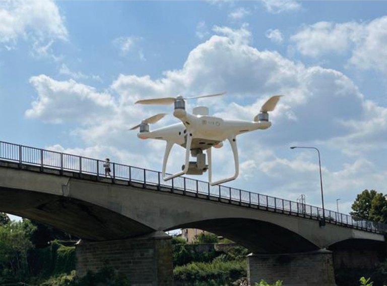 drone ispezioni ponti